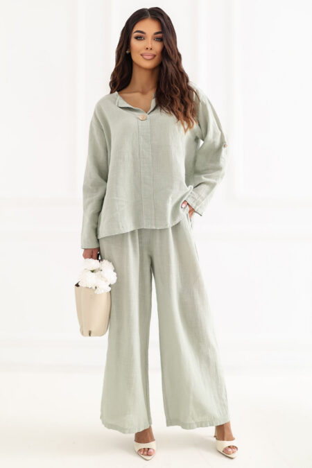 Spodnie Damskie Model IT-SP-2873.02 Khaki - Italy Moda