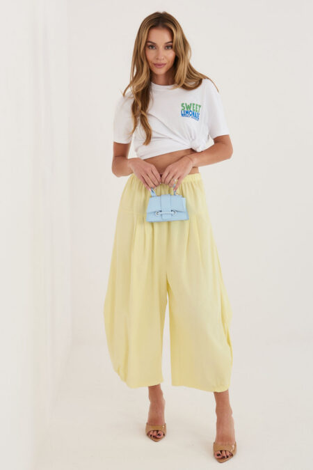 Spodnie Damskie Model IT-SP-FL9321.96 Light Yellow - Italy Moda