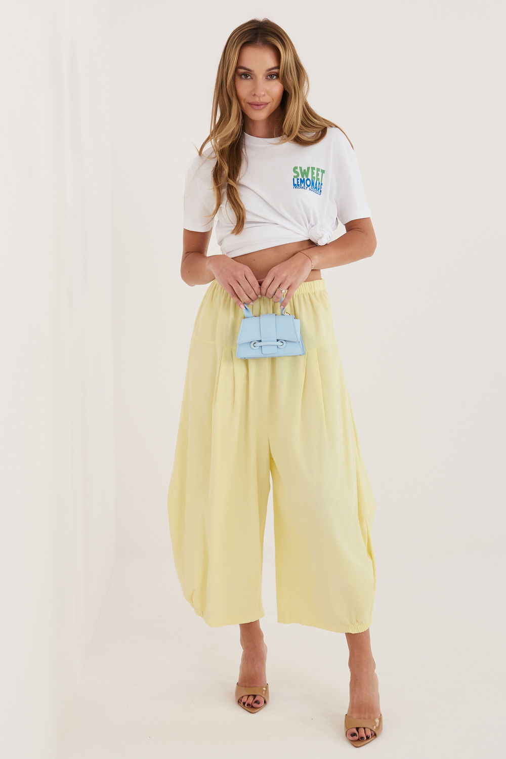 Spodnie Damskie Model IT-SP-FL9321.96 Light Yellow - Italy Moda