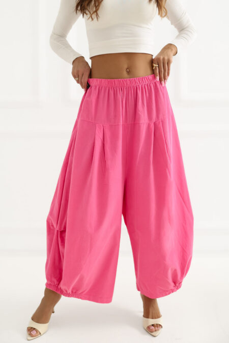 Spodnie Damskie Model IT-SP-FL9321.96 Dark Pink - Italy Moda