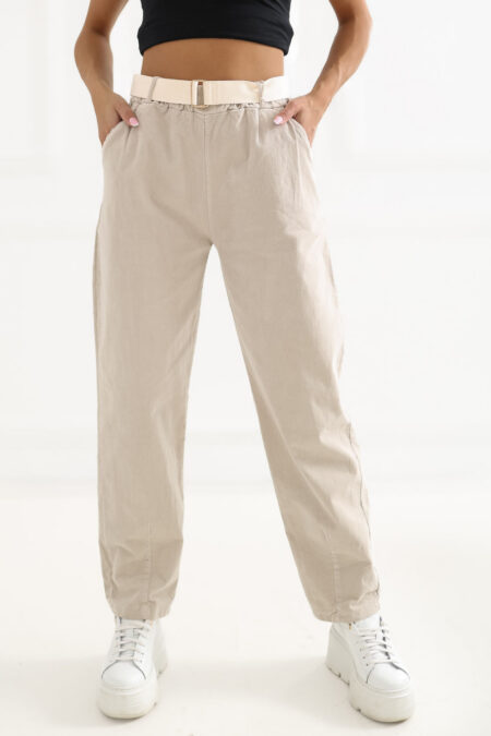 Spodnie Damskie Model IT-SP-26016.85 Beige - Italy Moda