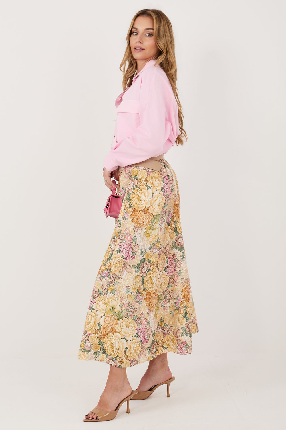Spódnica Model IT-SD-FL9850-2.17 Yellow - Italy Moda - obrazek 2