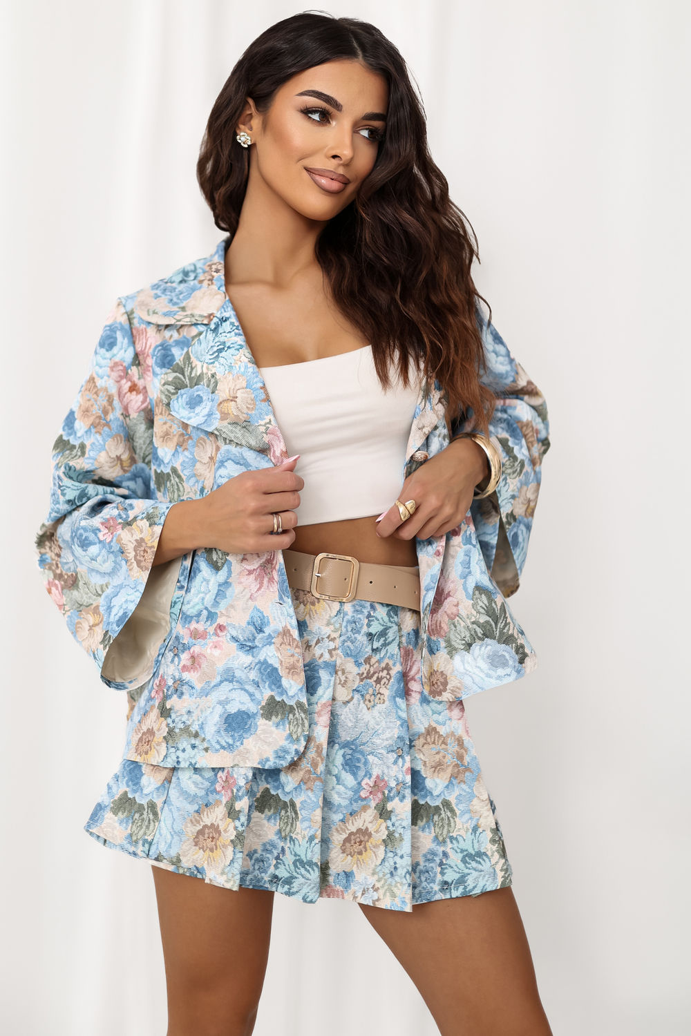 Marynarka Model IT-MA-FL10233.84 Light Blue - Italy Moda - obrazek 4