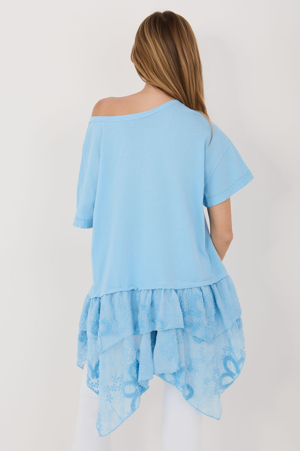 Bluzka Model IT-SK-81869.54 Light Blue - Italy Moda - obrazek 3