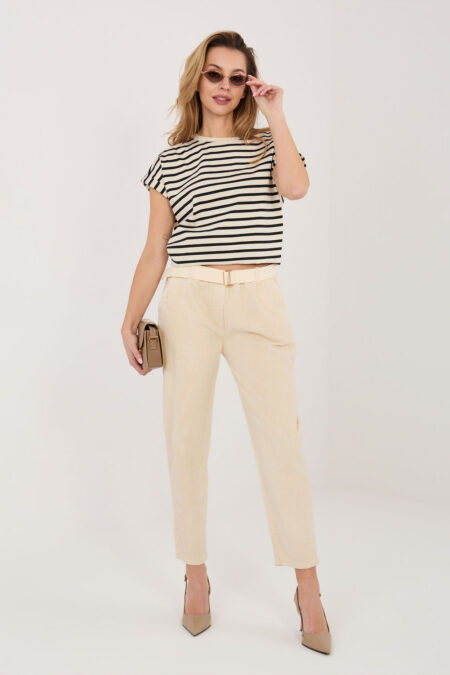 Spodnie Damskie Model IT-SP-242979.90 Light Beige - Italy Moda