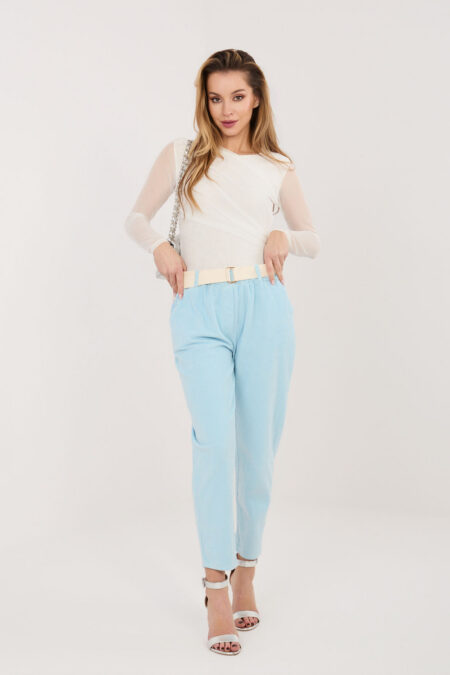 Spodnie Damskie Model IT-SP-242979.90 Light Blue - Italy Moda