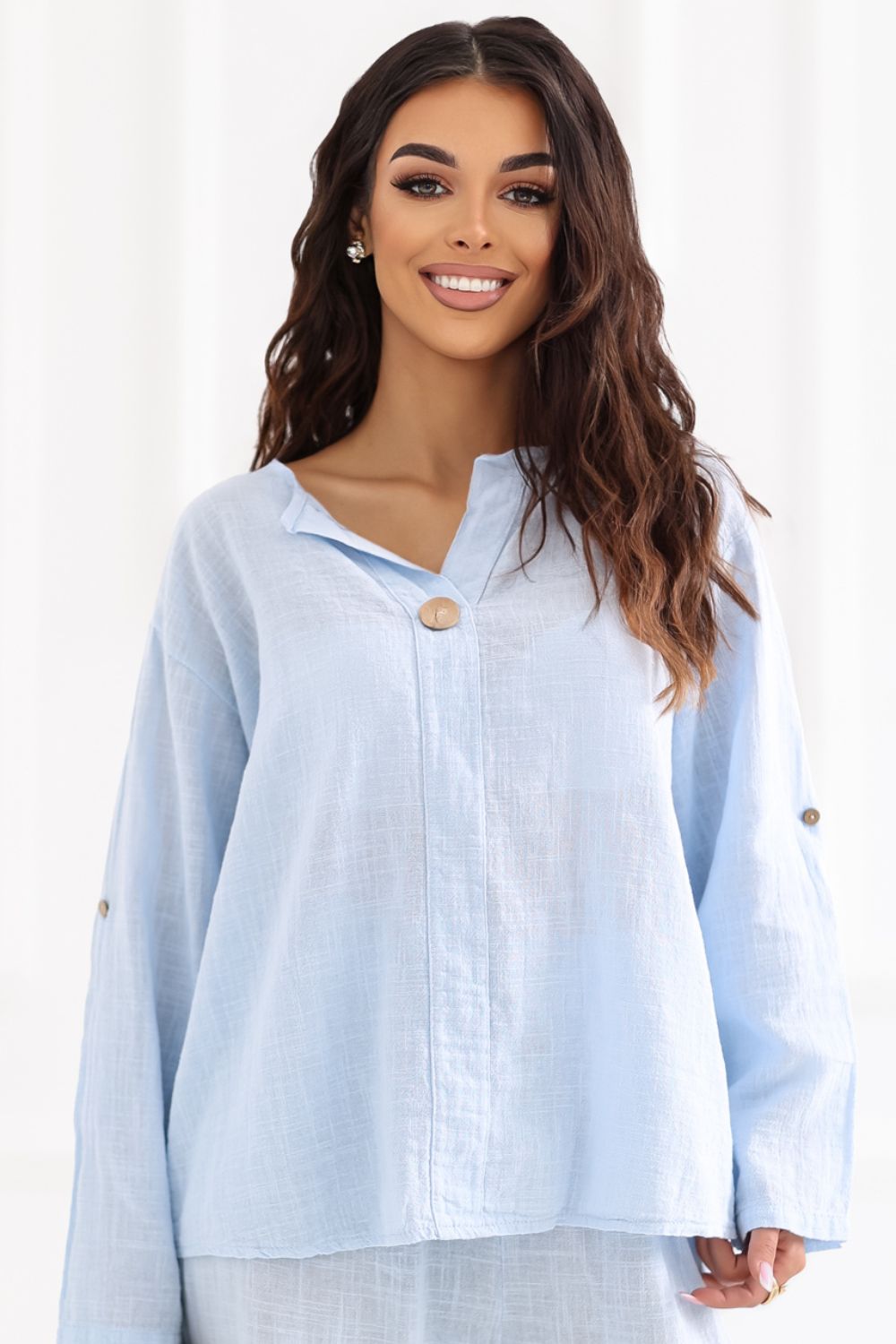 Bluzka Model IT-BZ-3130.21 Light Blue - Italy Moda - obrazek 5