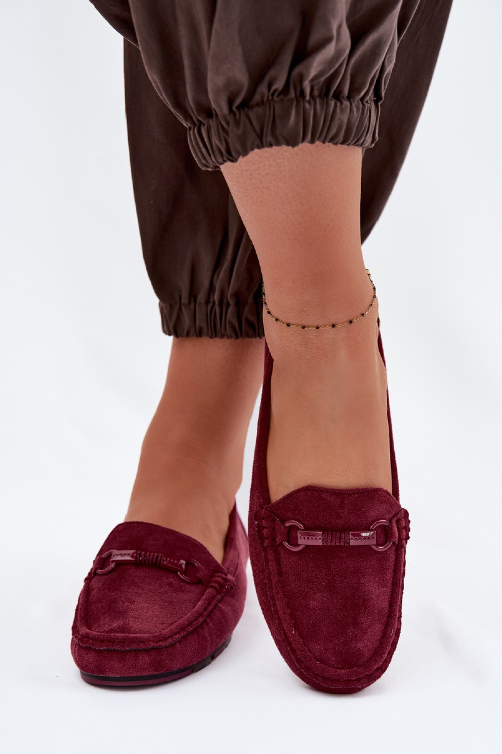 Mokasyny Model Olisa 6358 Bordo - Step in style - obrazek 3