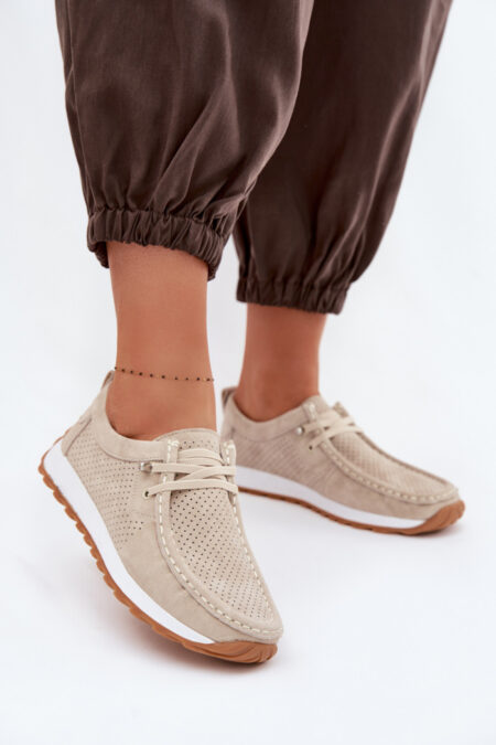 Półbuty Model Amela 26PB17-9772 Beige - Step in style