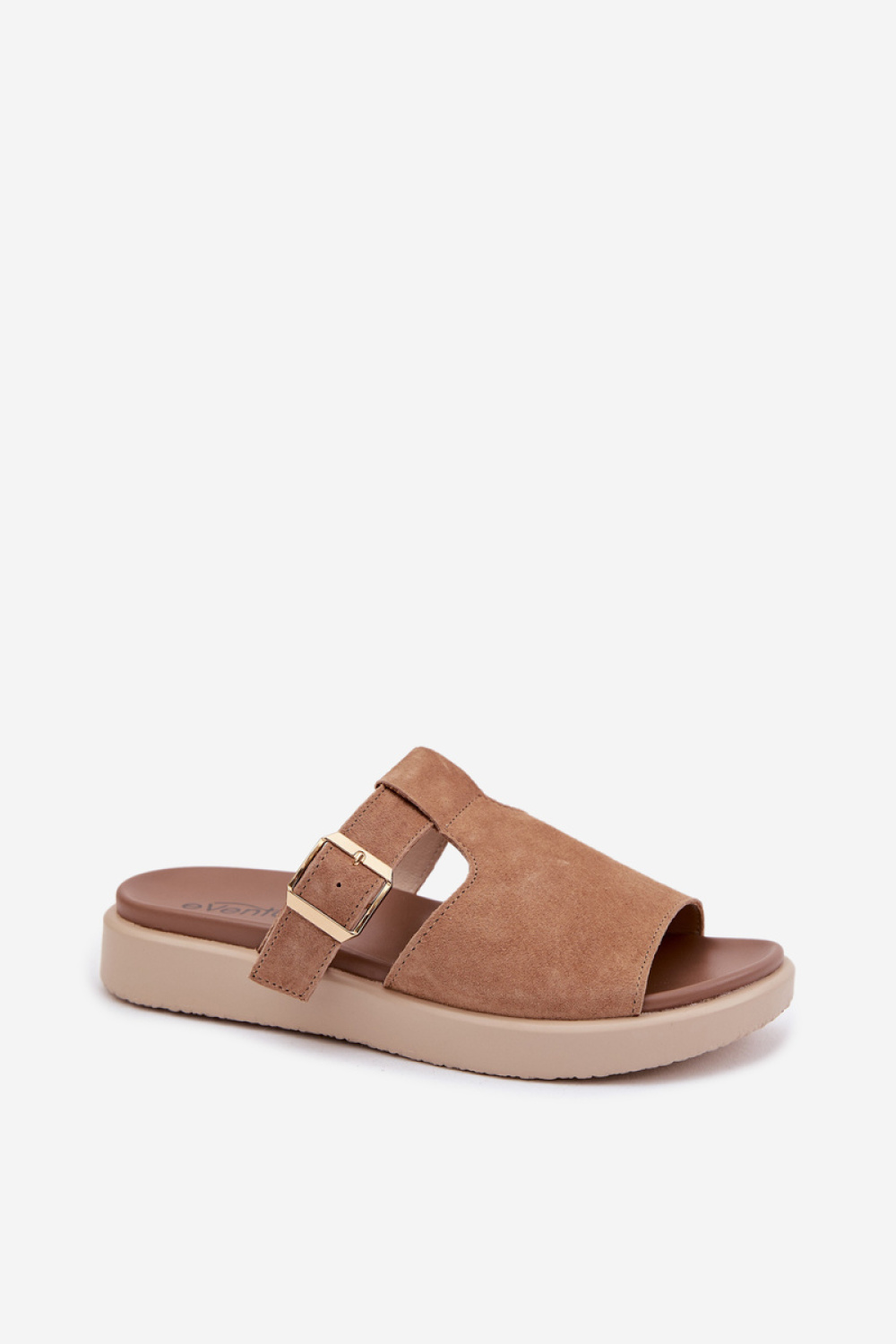 Sandał Klapki Model Zemela 26SD18-51 Camel - Step in style - obrazek 2