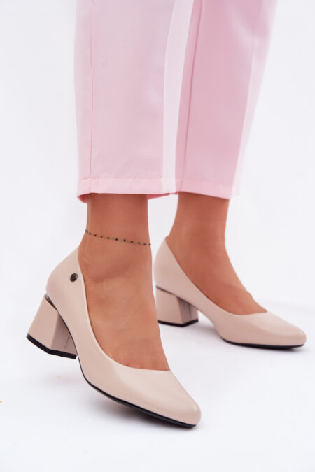 Czółenka Model Vinceza 62292 Beige - Step in style