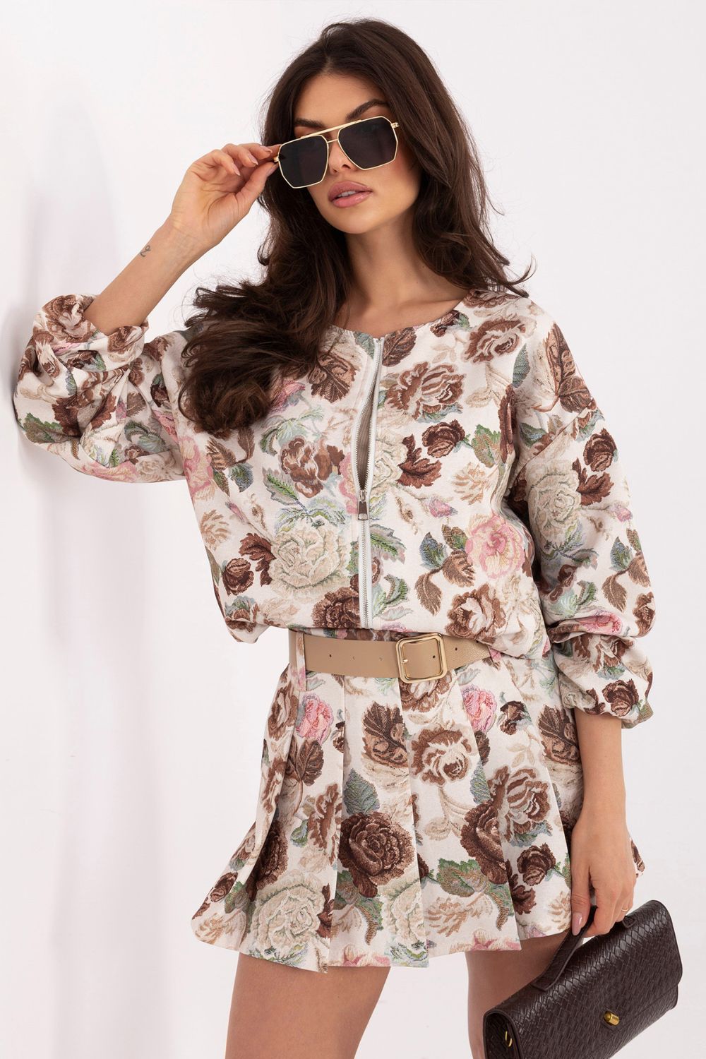 Kurtka Damska Model IT-KR-FL10357-1.30 Brown - Italy Moda - obrazek 4