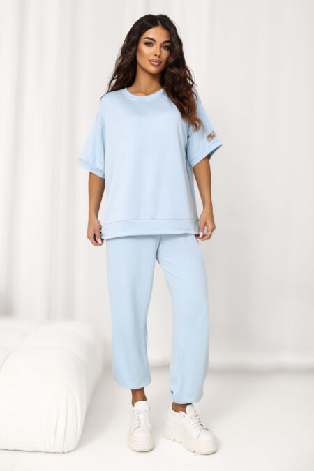 Spodnie Komplet Model RV-KMPL-A1290.94 Light Blue - Rue Paris