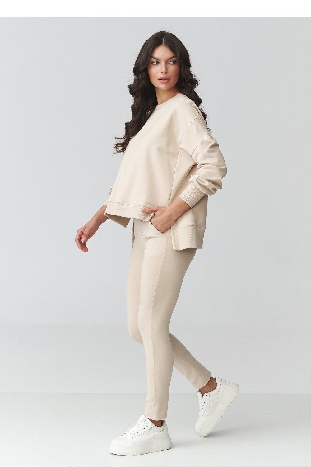 Spodnie Komplet Model M917 Light Beige - Makadamia - obrazek 2