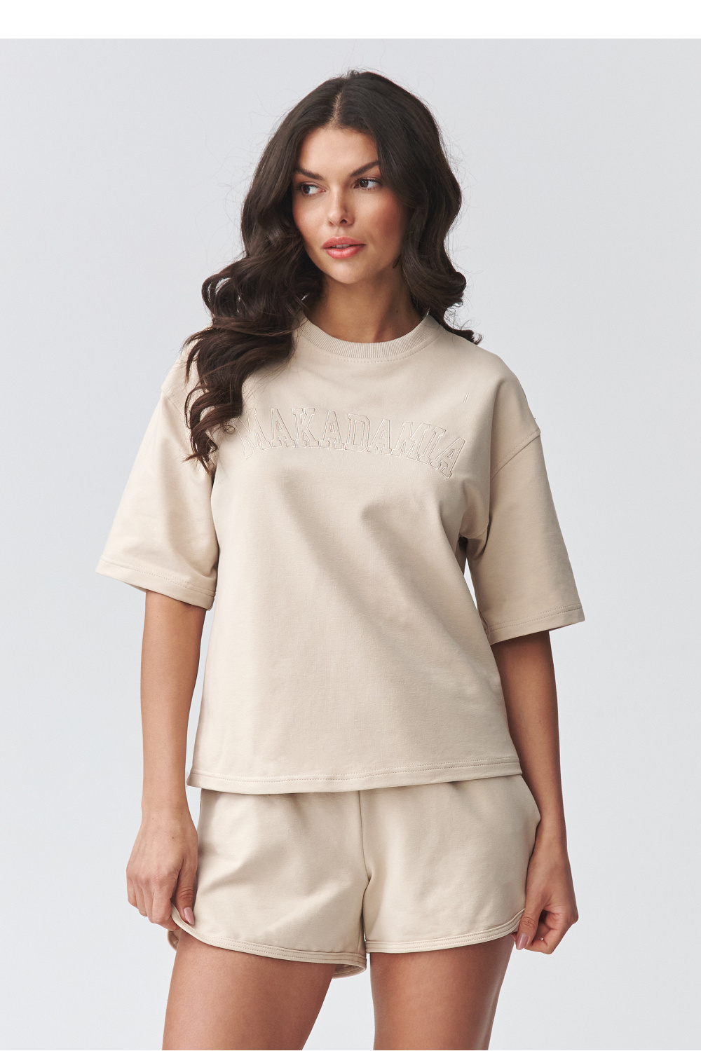 Spodnie Komplet Model M918 Light Beige - Makadamia