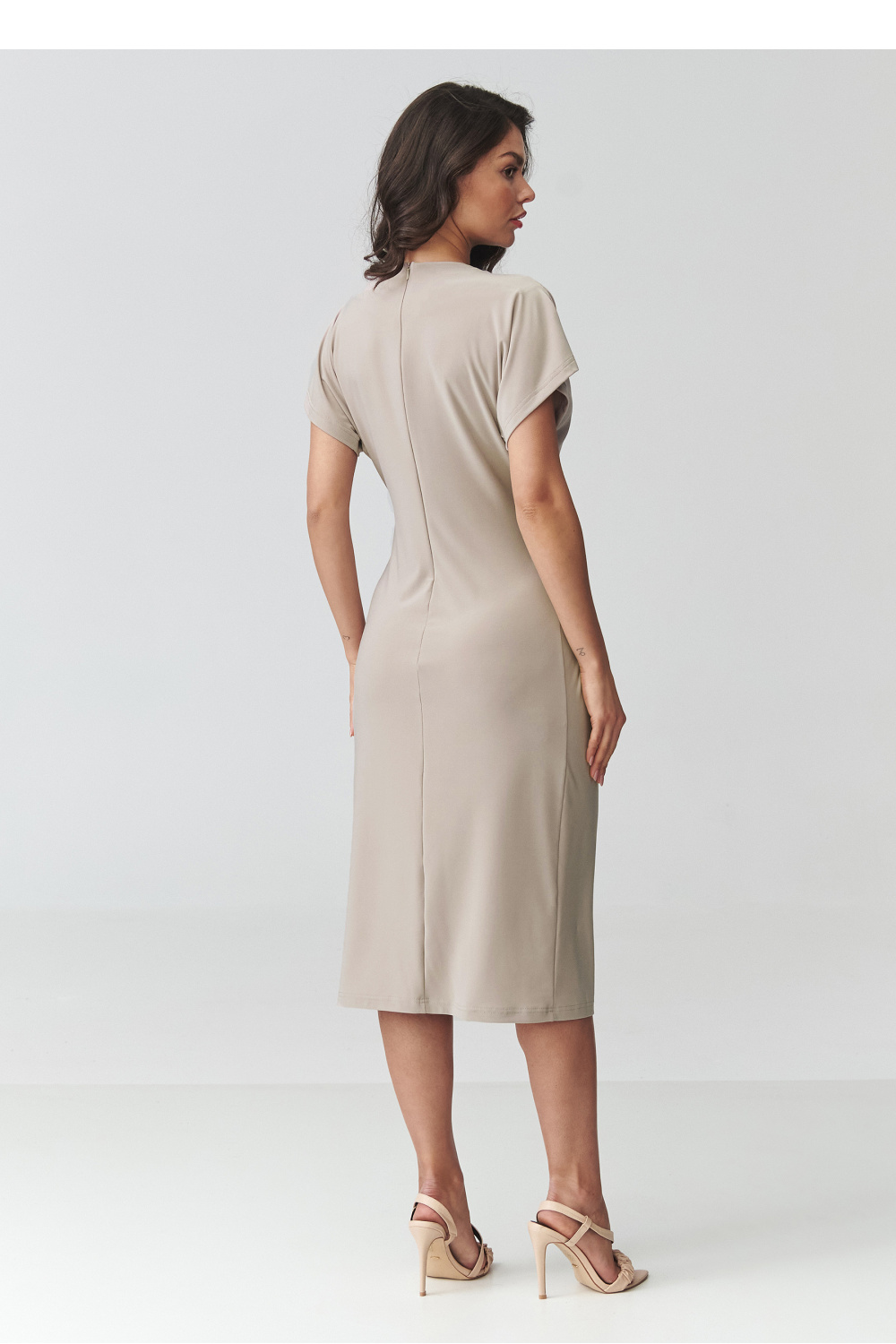 Sukienka Model M938 Light Beige - Makadamia - obrazek 3