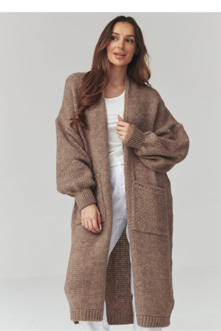 Sweter Kardigan Model S172 Ochra - Makadamia