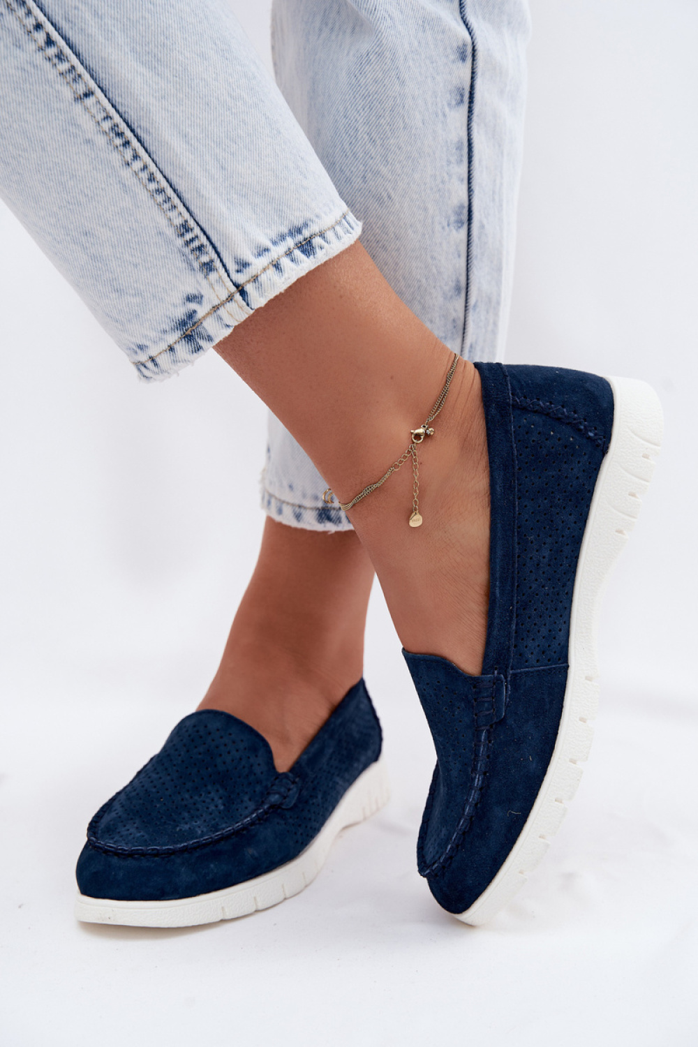 Mokasyny Model Vinceza 95360 Navy - Step in style - obrazek 3