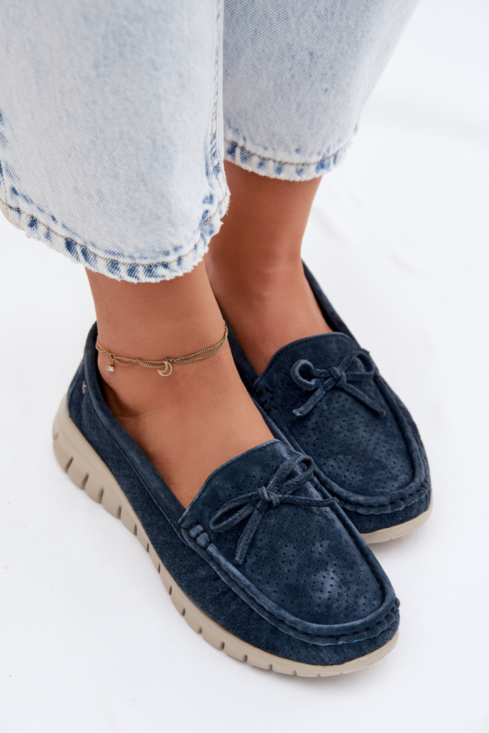 Mokasyny Model Vinceza 95401 Navy - Step in style - obrazek 3
