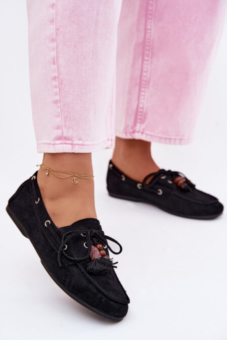 Mokasyny Model Teresa QQ-276 Black - Step in style