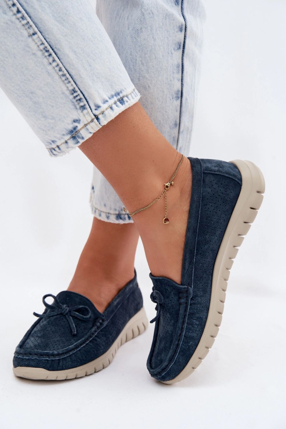 Mokasyny Model Vinceza 95401 Navy - Step in style - obrazek 4