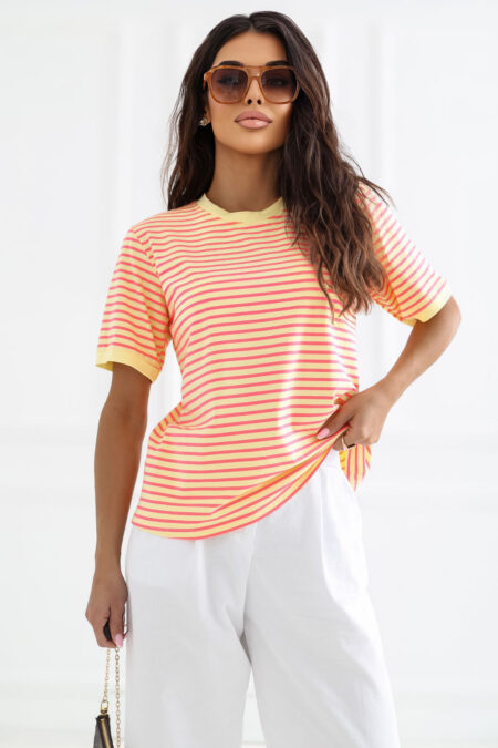 Tshirt Damski Model IT-TS-20881.85 Yellow - Rue Paris