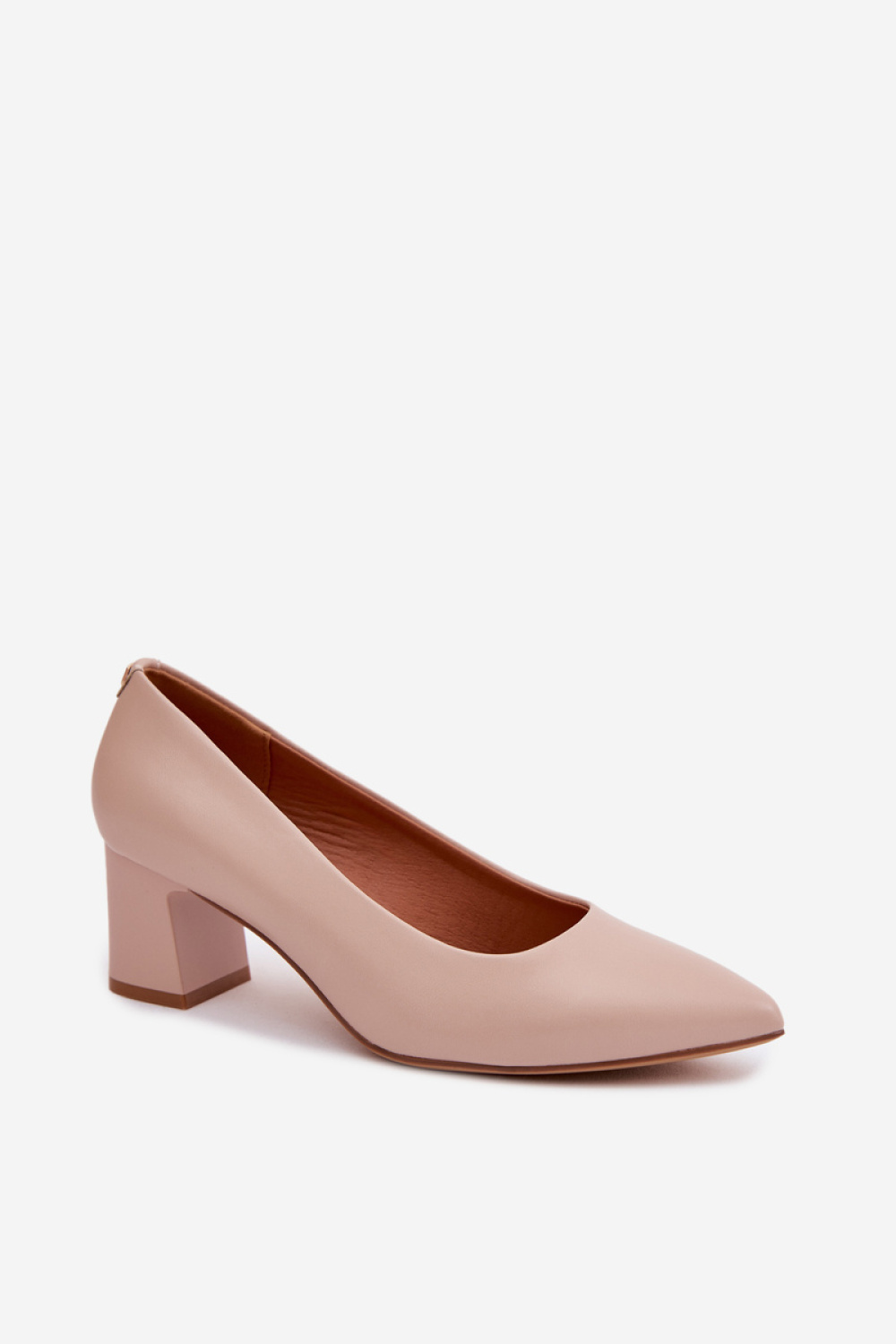Czółenka Model Sergio Leone PB413 Cream Pink - Step in style - obrazek 2