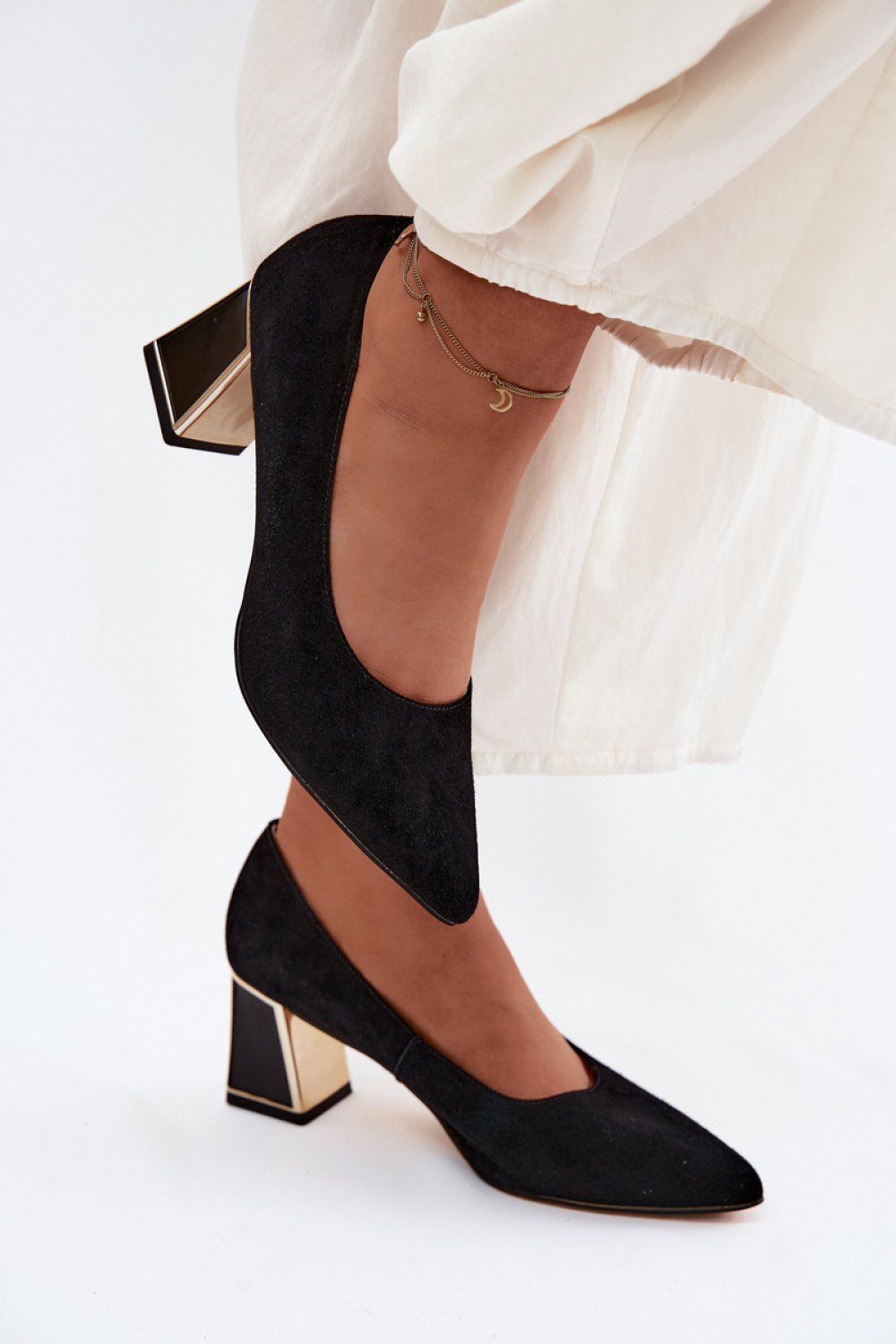 Czółenka Model Vinceza 66921 Black - Step in style - obrazek 3