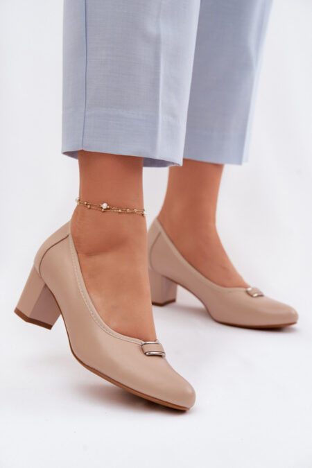 Czółenka Model Vinceza 58622 Beige - Step in style