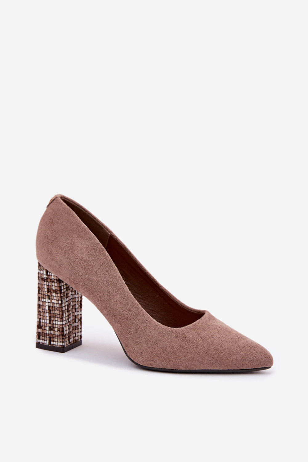 Czółenka Model Sergio Leone PB216 Light Brown Zamsz - Step in style - obrazek 2