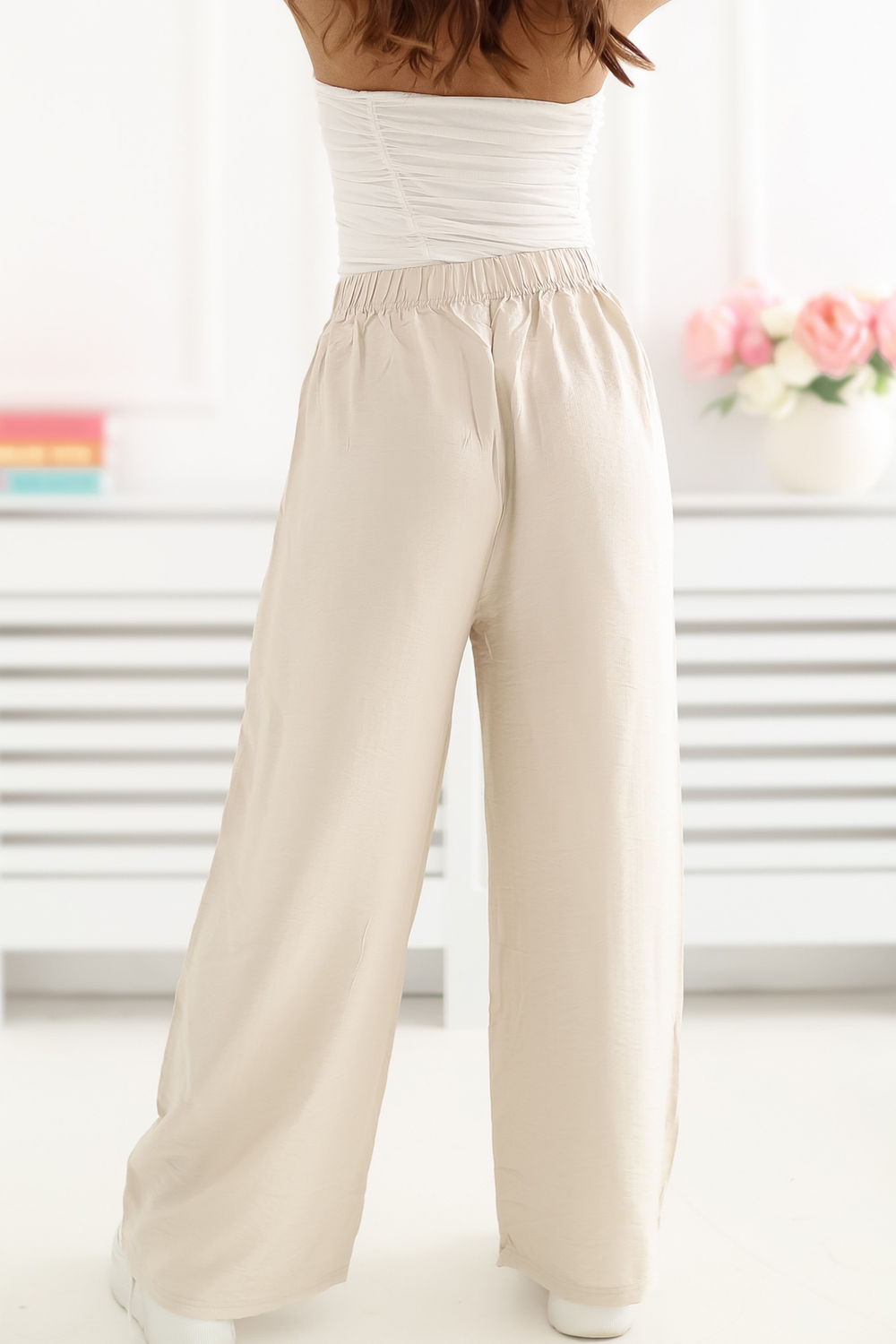 Spodnie Damskie Model CS-SP-LF5101.94 Light Beige - Factory Price - obrazek 3