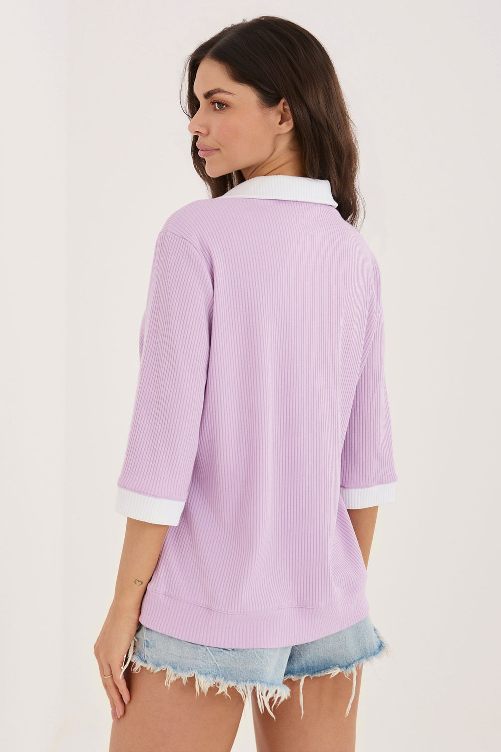 Bluzka Model LK-BZ-510218.02 Light Violet - Lakerta - obrazek 3