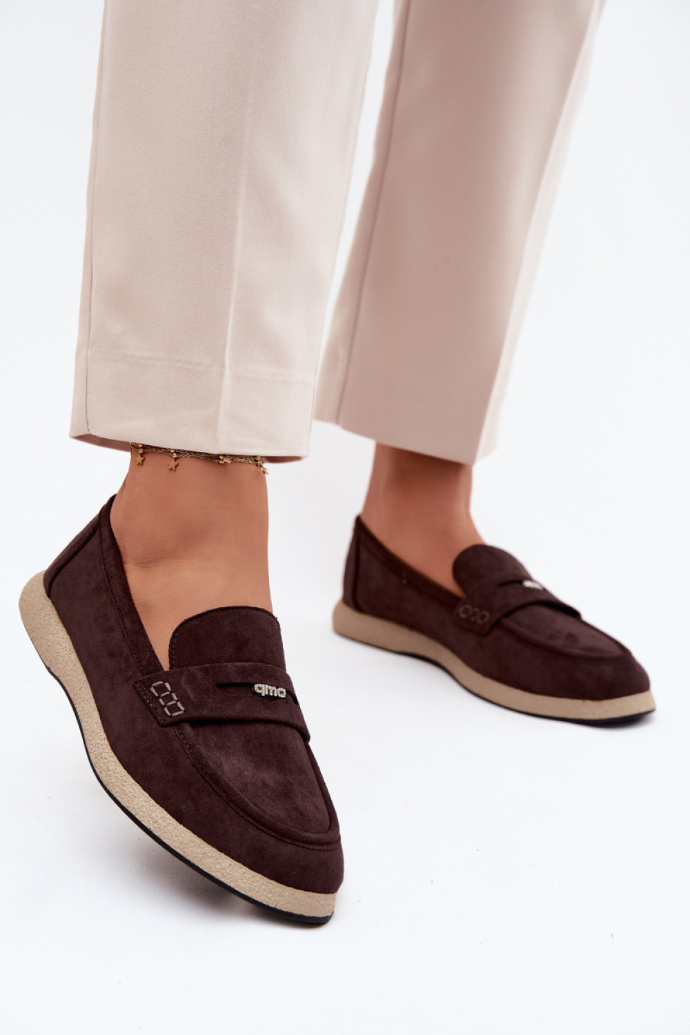 Mokasyny Model Vinceza 62273 Czekolada - Step in style