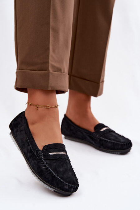 Mokasyny Model S.Barski LR61-7029 Black - Step in style