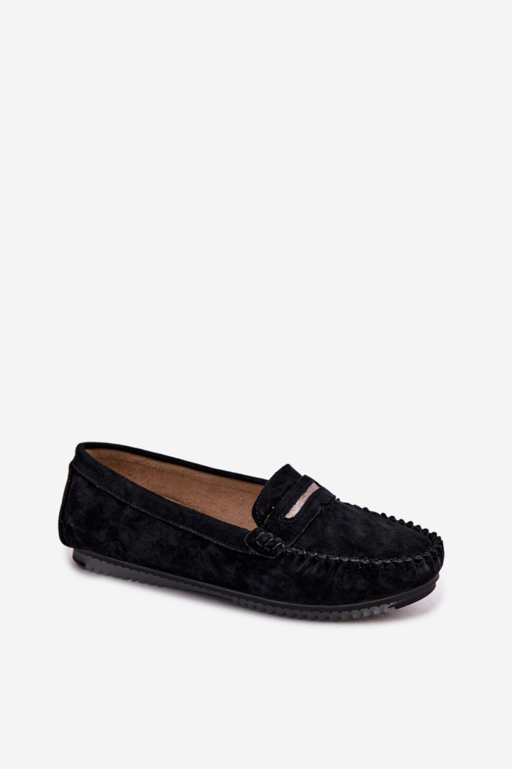Mokasyny Model S.Barski LR61-7029 Black - Step in style - obrazek 2