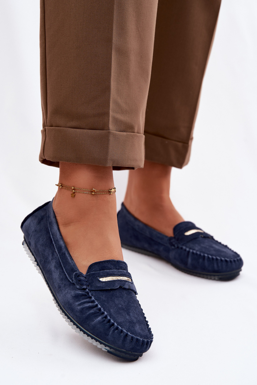 Mokasyny Model S.Barski LR61-7029 Navy - Step in style