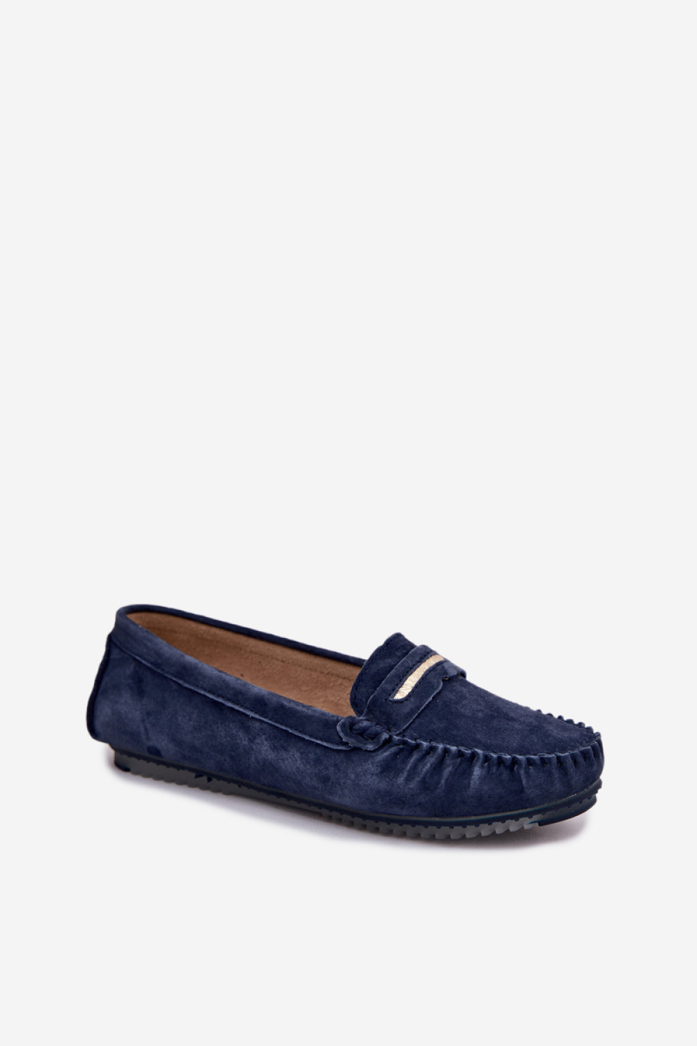 Mokasyny Model S.Barski LR61-7029 Navy - Step in style - obrazek 2
