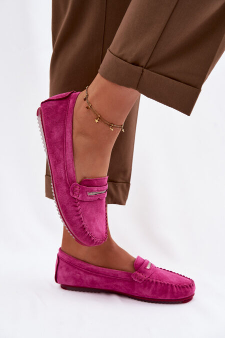Mokasyny Model S.Barski LR61-7029 Fuksja - Step in style