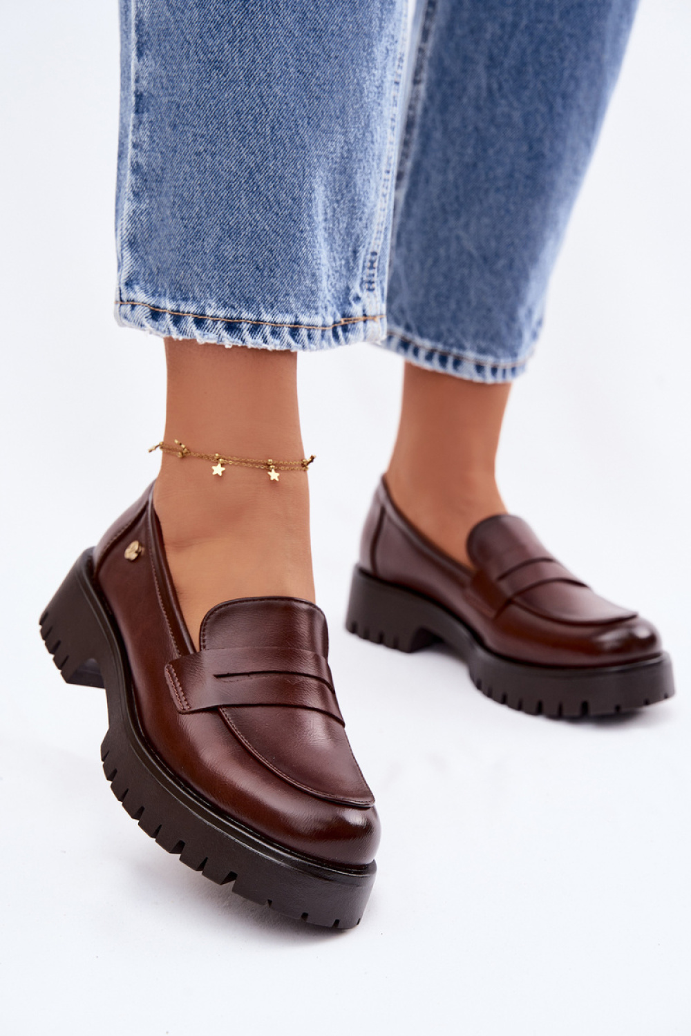 Mokasyny Model Vinceza 18125 Brown - Step in style