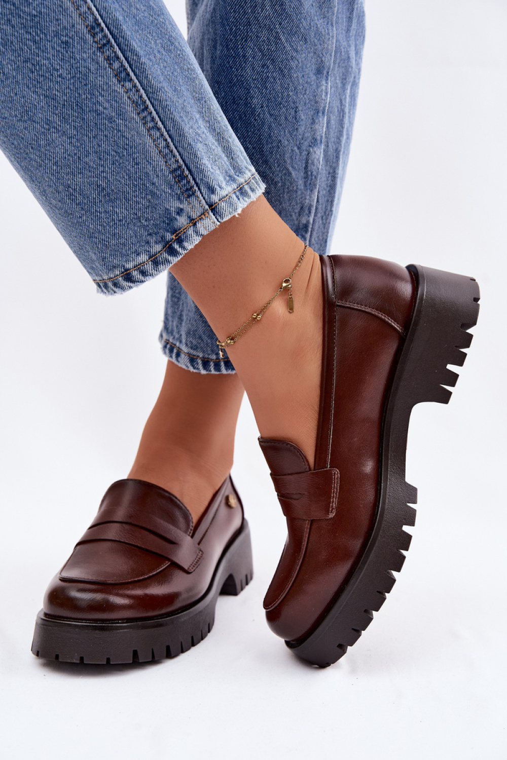 Mokasyny Model Vinceza 18125 Brown - Step in style - obrazek 3