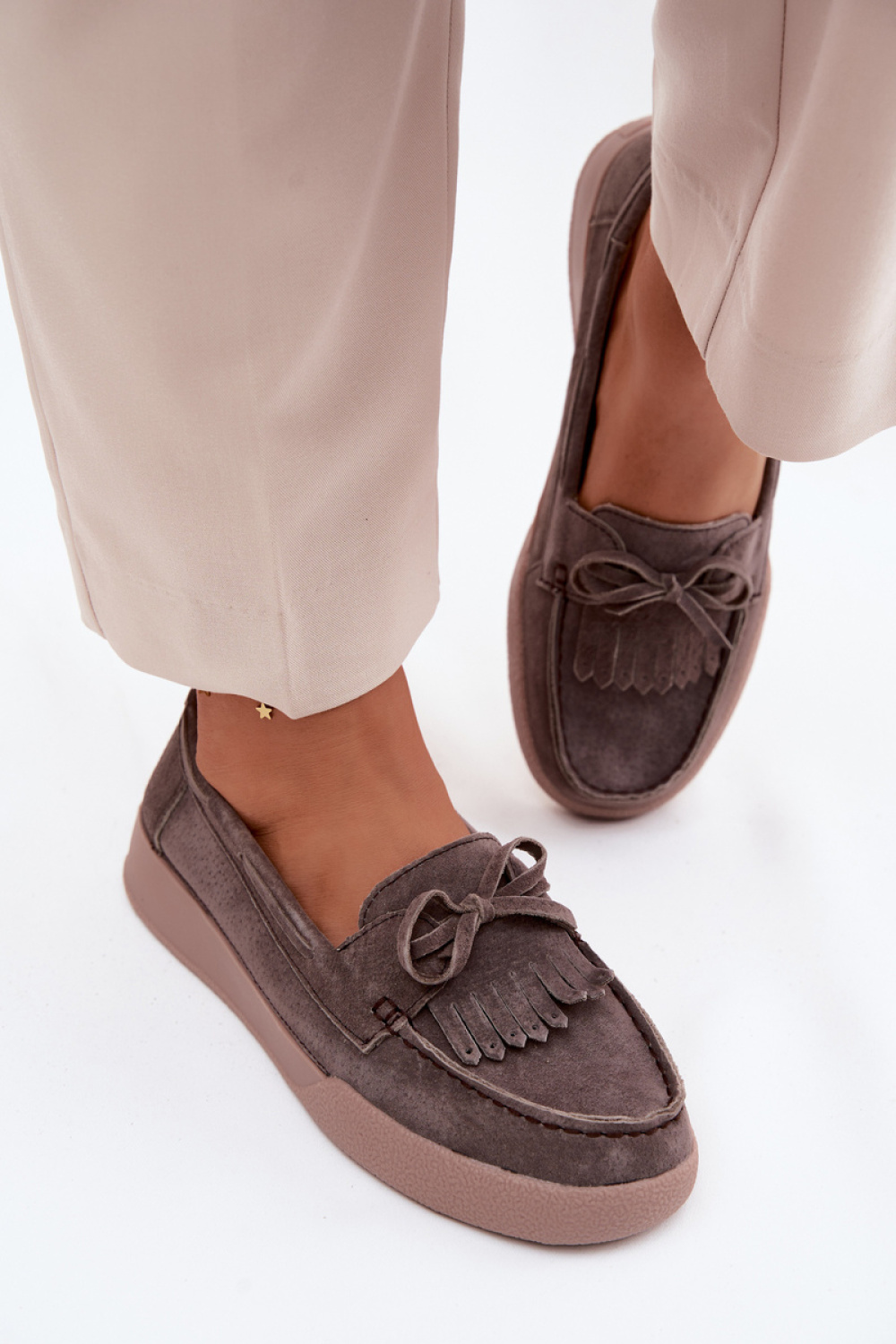 Mokasyny Model Vinceza 93223 Brown - Step in style - obrazek 3