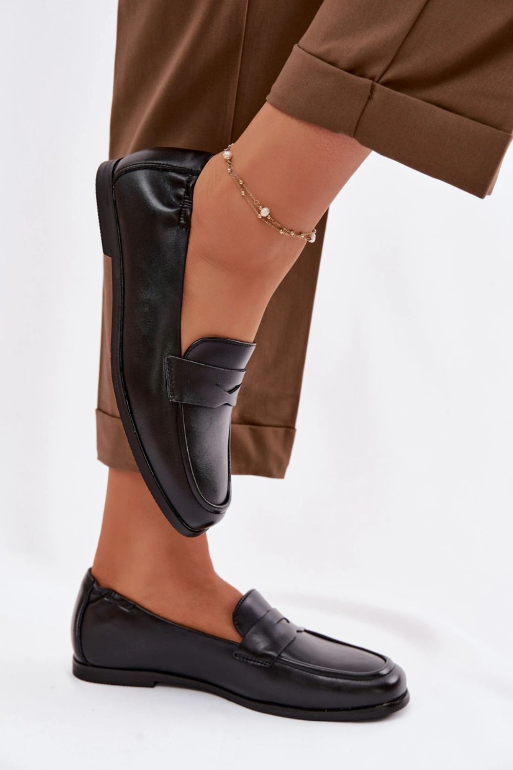 Mokasyny Model Vinceza 18121 Black - Step in style - obrazek 4