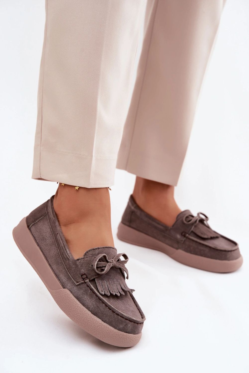 Mokasyny Model Vinceza 93223 Brown - Step in style - obrazek 4
