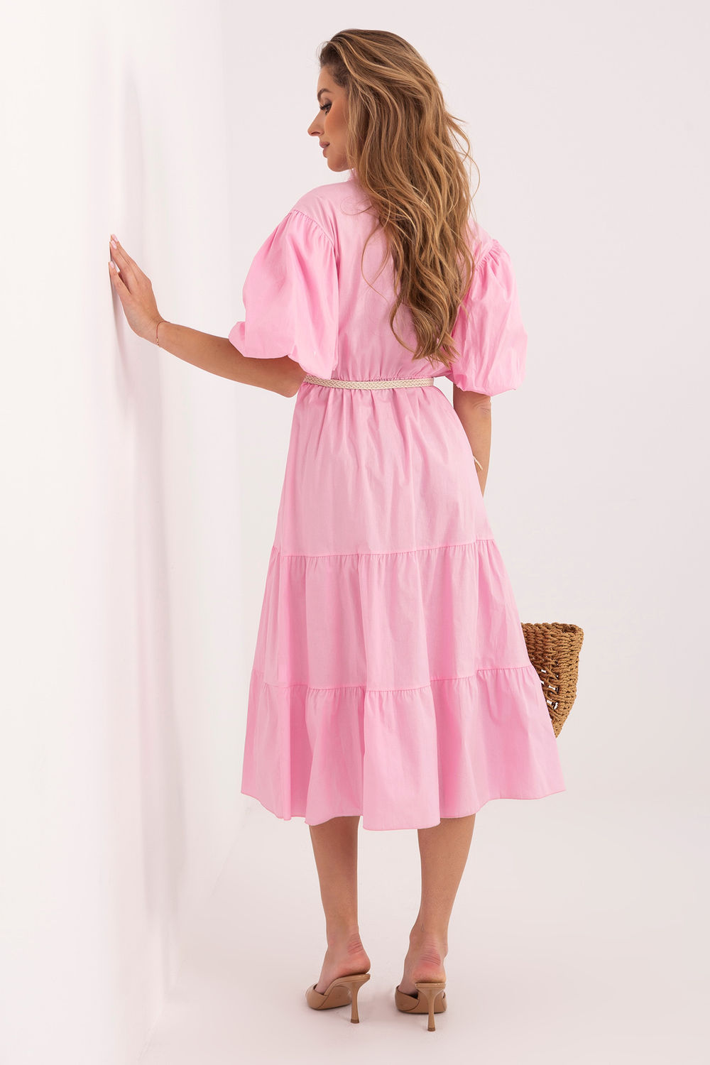Sukienka Model MI-SK-92950.90 Light Pink - Italy Moda - obrazek 3