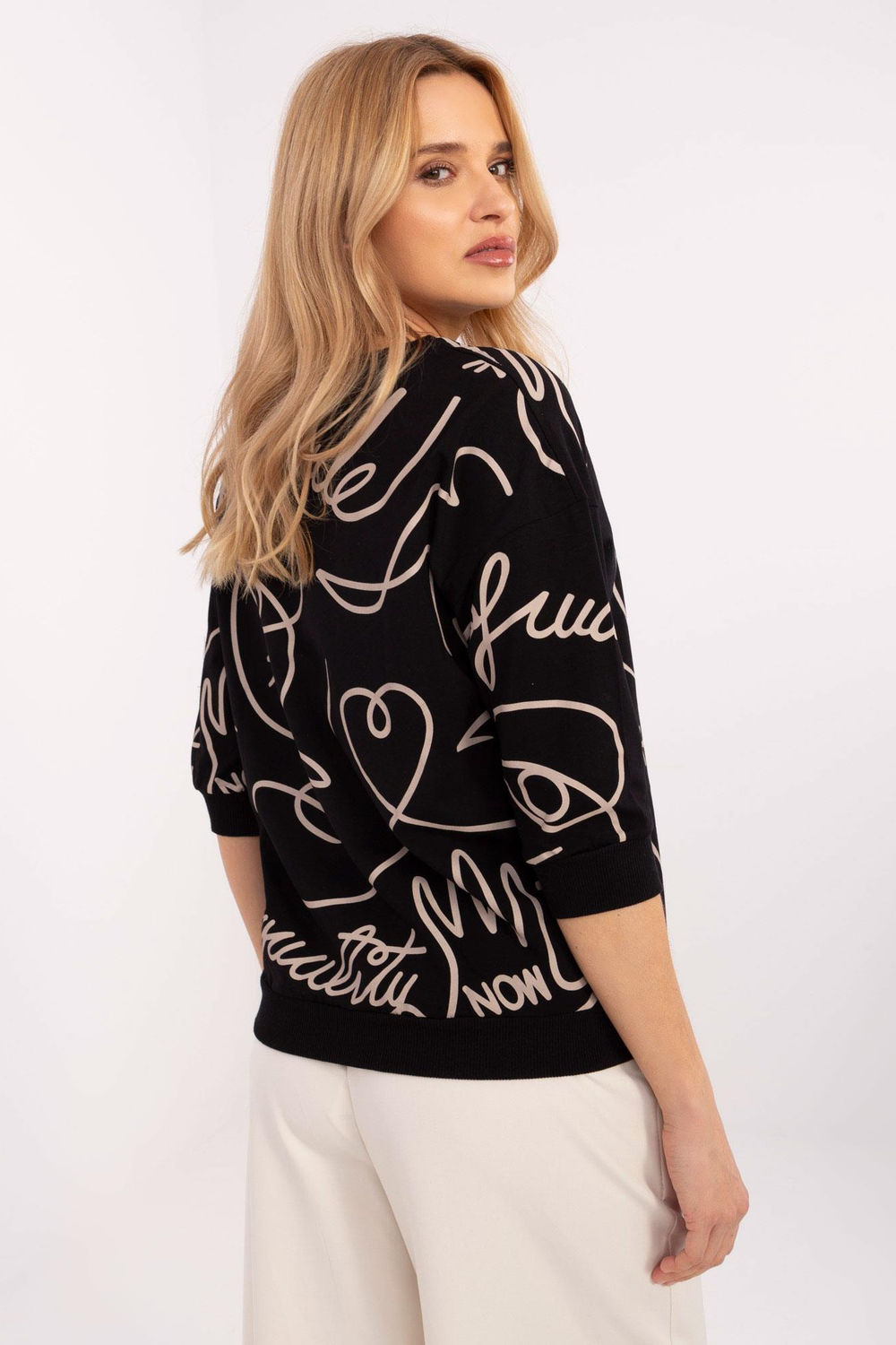 Bluzka Model RV-BZ-A267-1.58 Black - Rue Paris - obrazek 3