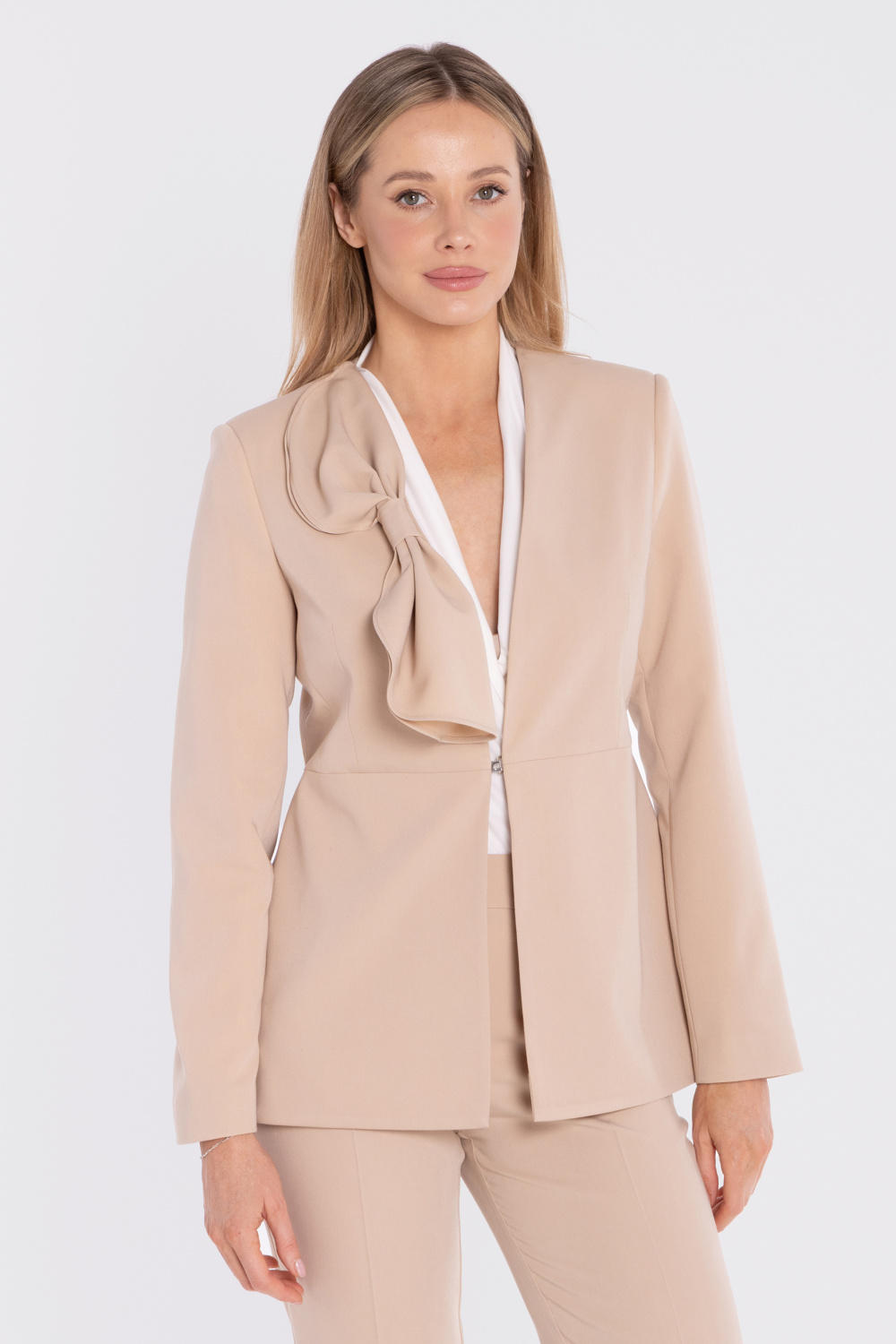 Marynarka Model S432 Beige - Stylove