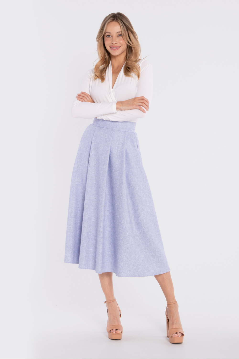 Spódnica Model S430 Błękit - Stylove - obrazek 2