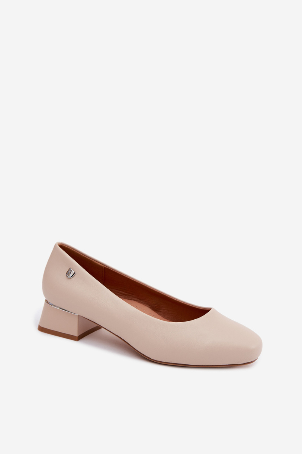 Czółenka Model Sergio Leone PB417 Light Beige - Step in style - obrazek 2