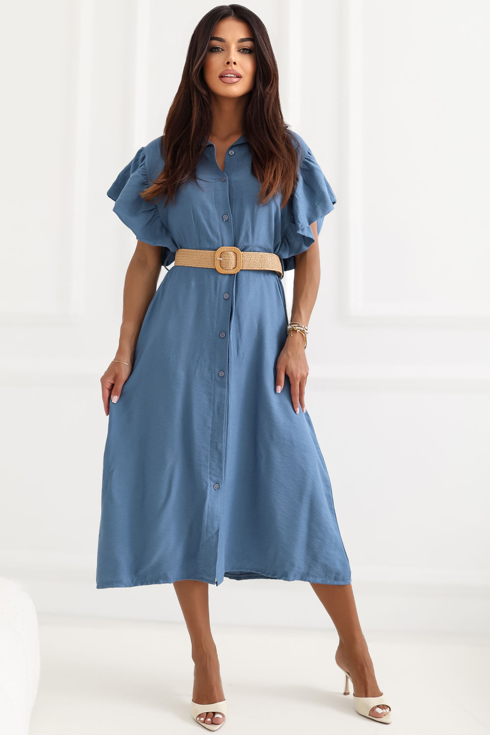Sukienka Model MI-SK-82970.86 Blue - Italy Moda - obrazek 4