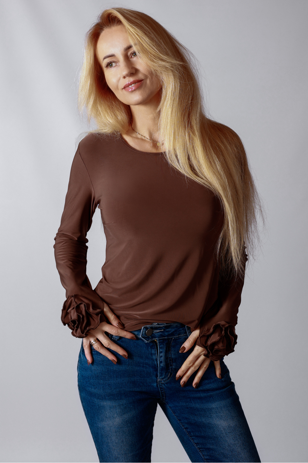 Bluzka Model Nessy Brown - Mirale - obrazek 2